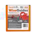 WiseGuides 5/32" Gap Deck Board Spacer Guide for Hardwood, Pressure Treated Lumber, Thermal Wood, PVC and Composite Decking Alignment