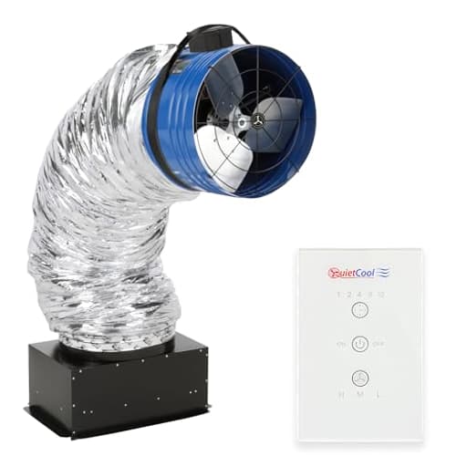 QC CL-4700 RF Classic Advanced Whole House Fan with Wireless Control - Up to 4415 CFM - Two Speed - Covers up to 2,208 SQFT - 10 Year Warranty - Removable Grille