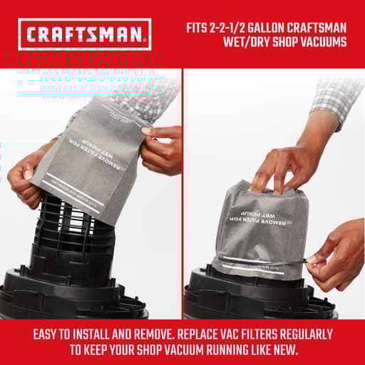 Wet/Dry Vac Filter Bags