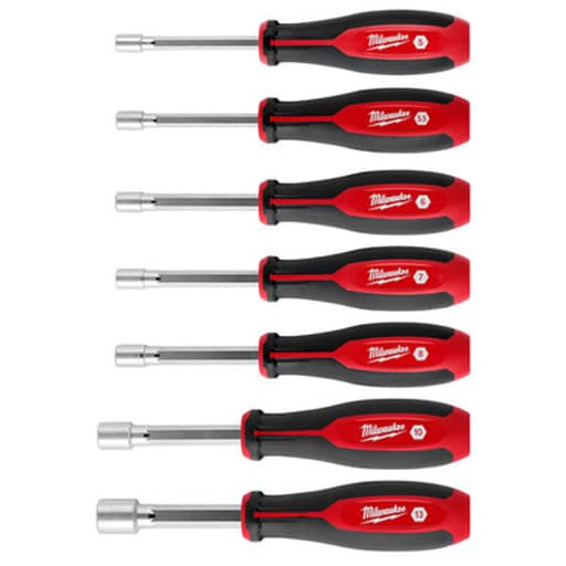 7 Piece Metric HollowCore Magnetic Nut Driver Set