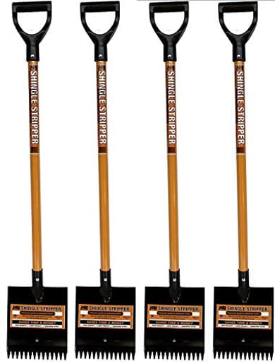Shingle Stripper (4 Pack) by MBI Tools - Roof Tear Off, Shingle and Nail Removal Tool