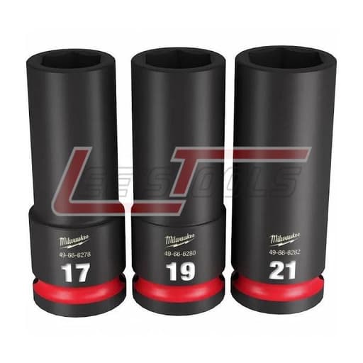 SHOCKWAVE Impact Duty 1/2" Drive Metric Deep 6 Point Socket Set