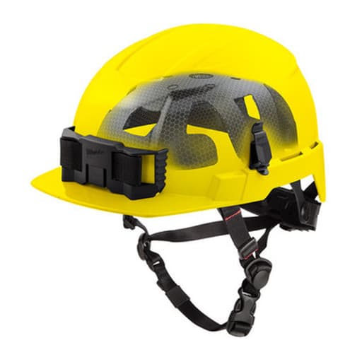 Yellow Front Brim Safety Helmet with Impact Armor Liner