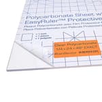 Polycarbonate Clear Plastic Sheet 24" X 48" X 0.236" (1/4") Exact with EasyRuler Film, Shatter Resistant, Easier to Cut, Bend, Mold Than Plexiglass. Window Panel, Hobby, Home, DIY, Industrial, Craft