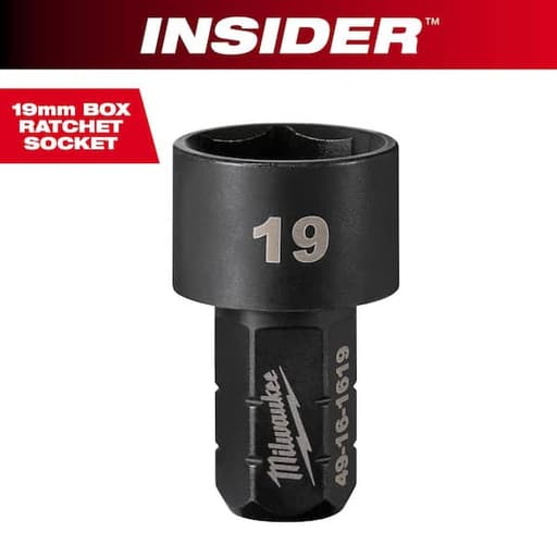 Box Ratchet Socket 6 Point 19mm