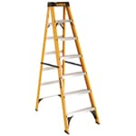 7' Fiberglass Stepladder 250 lbs Load Capacity
