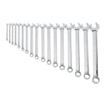 17 Piece Full Polish Combination Wrench Set