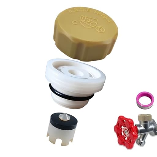 ASSE 1019-A Outdoor Faucet Repair Kit with Teflon Tape, Vacuum Breaker Replacement Kit Anti-Siphon Frost-Free Hose Bib Sillcock Valve Replacement（1 Pack）