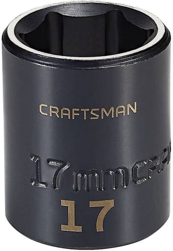 3/8-in Drive 17mm Metric Impact Shallow Socket