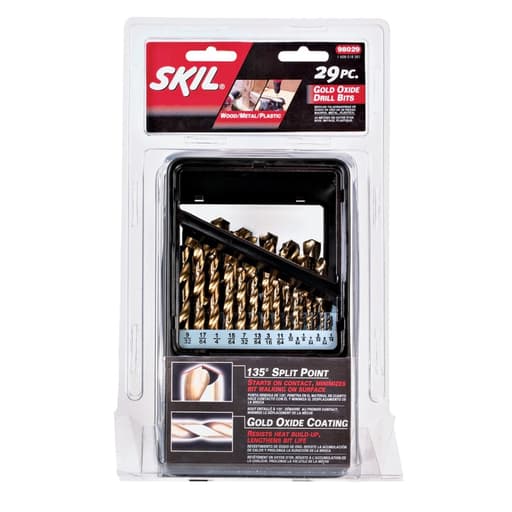 29 Pc. Gold Oxide Drill Bit Set