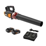 WG584 40V Cordless Leaf Blower, Electric Blower for Lawn Care wth Brushless Motor, 2 Batteries & Charger Included