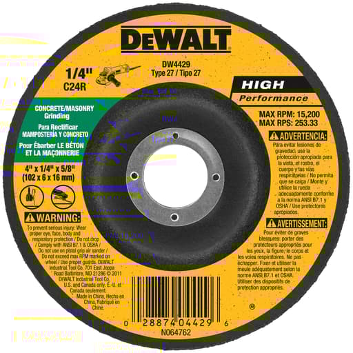 Masonry Grinding Wheel Type 27