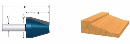 Carbide-Tipped Traditional Vertical Raised Panel Bit