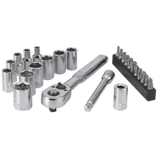 1/4-in Drive 6 Point Metric Mechanics Tool Set