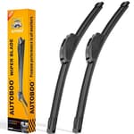 26" and 18" Windshield Wipers Blades (Pack Of 2),OEM Quality Premium All-Seasons Wiper blades,Stable and Quiet Armor wiper blades
