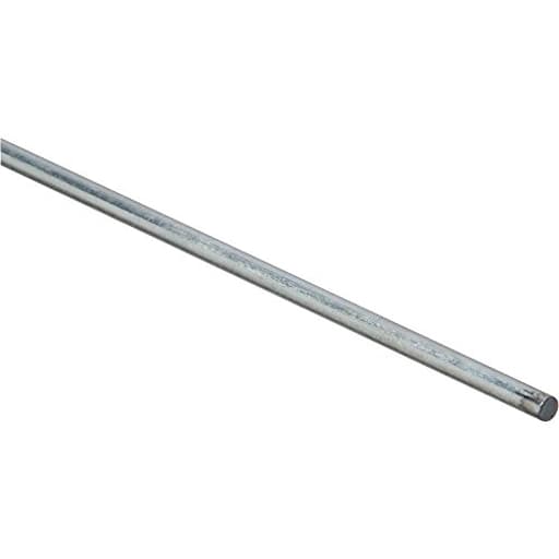 N179-754 4005BC Smooth Rod in Zinc plated,3/16" x 36"