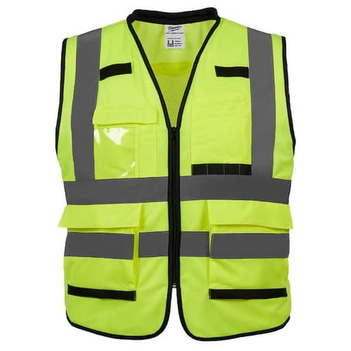 Class 2 High Visibility Safety Vest - L/XL