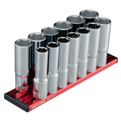 1/2 in Drive Metric Deep 6-Point Socket Set (13 pc)
