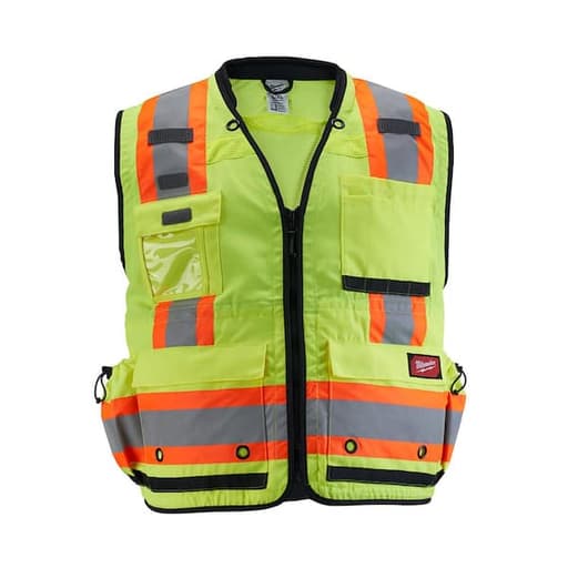 Class 2 Surveyor's High Visibility Safety Vest - 4XL/5XL