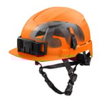 BOLT Orange Front Brim Safety Helmet with IMPACT ARMOR Liner