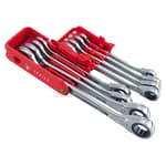 Metric Reversible Ratcheting Combination Wrench Set (8 pc)