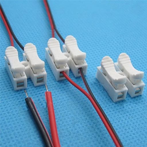 Tool-Free Wire Connectors 25 Pieces - Quick Splice Terminal Blocks - No Crimp Tool Needed