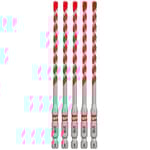 3/16" x 4" x 6" Carbide Hammer Drill Bits - Bulk 5 PK