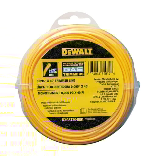 0.095 in. x 40 ft. gas string trimmer replacement line