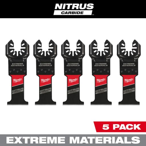 NITRUS CARBIDE Extreme Materials Universal Fit OPEN-LOK Multi-Tool Blade 5PK