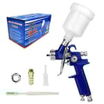 HVLP Spray Gun with 1.0mm Tip Air Spray Gun for Car Spraying Gravity Feed Paint Gun for Car Prime,Furniture Surface Spraying,Wall Painting Include 125ml Capacity Cup