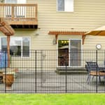 Decorative Garden Fence 6 Panels 13ft (L)×36in (H) Metal Garden Fences with 5 Panels + 1 Gate, Animal Barrier Rabbit Fence Rustproof Wire Temporary Dog Fencing Outdoor for Yard Lawn Patio