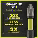5 PC. 1” Diamond Grit Impact Drive Bits