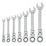 Metric Flex Head Ratchet Wrench Set (7 pc)