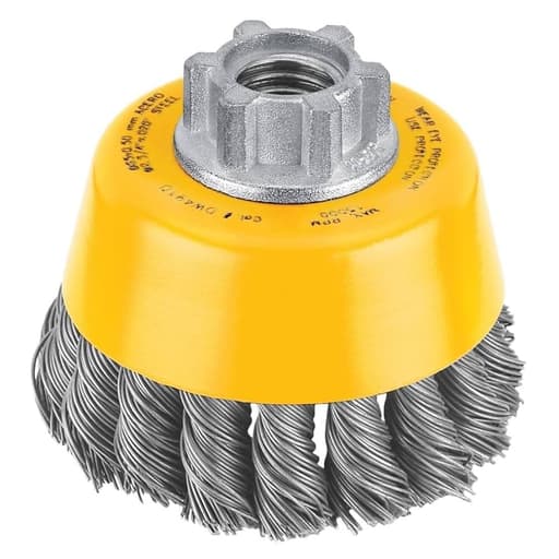 3" x 5/8"-11 HP .020 Carbon Knot Wire Cup Brush