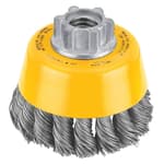 3" x 5/8"-11 HP .020 Carbon Knot Wire Cup Brush