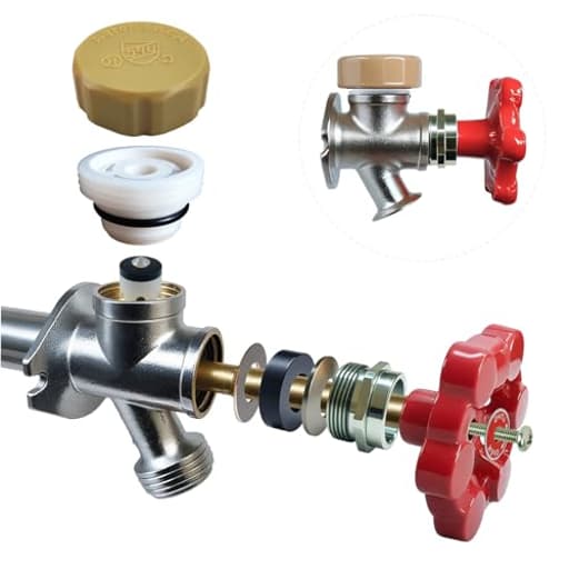 Outdoor Faucet Repair Kit,Universal ASSE 1019-A Vacuum Breaker Outside Faucet Repair Kit,Hose Bib Spigot Repair Kit for Anti-Siphon Frost-Free Sillcock Valves,Vacuum Breaker Replacement Kit