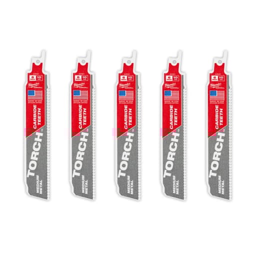 6" 10TPI The TORCH with Carbide Teeth for Medium Metal 5PK