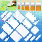 30 Pcs Acrylic Pouring Swipe Painting Tools Supplies Acrylic Pouring Tools Supplies Brush Paint Scrapers 25 Pcs Paint Swipe Accessories and 5 Pcs Paint Brush Technique