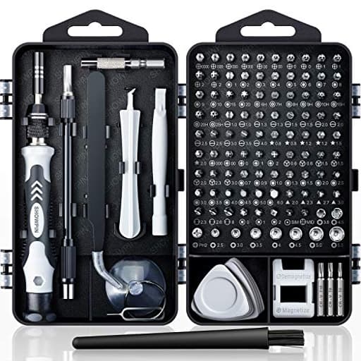 122 in 1 Precision Computer Screwdriver Kit, Laptop Screwdriver Sets with 101 Magnetic Drill Bits, Computer Accessories, Electronics Tool Kit Compatible for Tablet, PC, iPhone, PS4 Repair