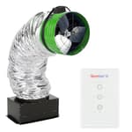 QC ES-4700 RF Energy Saver Advanced Whole House Fan with Wireless Control - Up to 4195 CFM - As low as 75 watts - Two Speed - Covers up to 2,098 SQFT - 10 Year Warranty