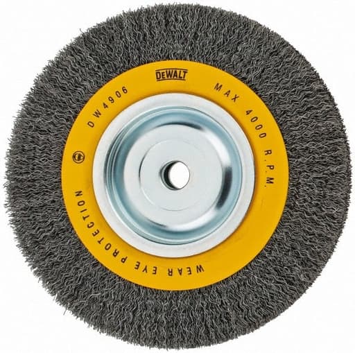 6-inch Crimped Bench Grinder Brush