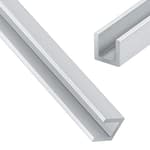 1 Pcs 4 ft 1/4" U Channel Aluminum 1/16" Walls x 3/8" High x 3/8" Width Aluminum C Channel Metal 6063 Alloy T-6 Temper for Posters Signs Frame Display Stands