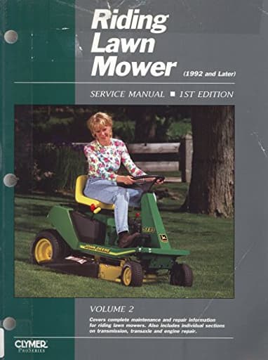 Riding Lawn Mower Service Manual: Volume 2, 1992 and Later