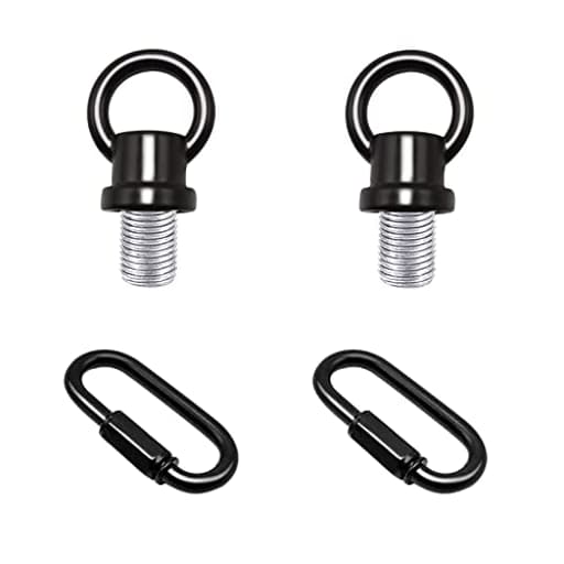 1/8-IP Lighting Loops with Link Buckle Connectors for Light Fixture Chandelier Chain Extension, Pack of 2