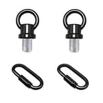 1/8-IP Lighting Loops with Link Buckle Connectors for Light Fixture Chandelier Chain Extension, Pack of 2