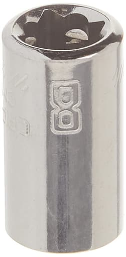 1/4-in Drive 8mm 6 Point Shallow Socket