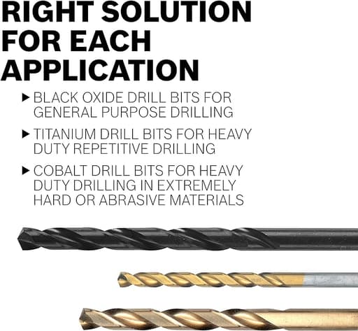 Wire Gauge Double-End Black Oxide Drill Bits (Bulk)