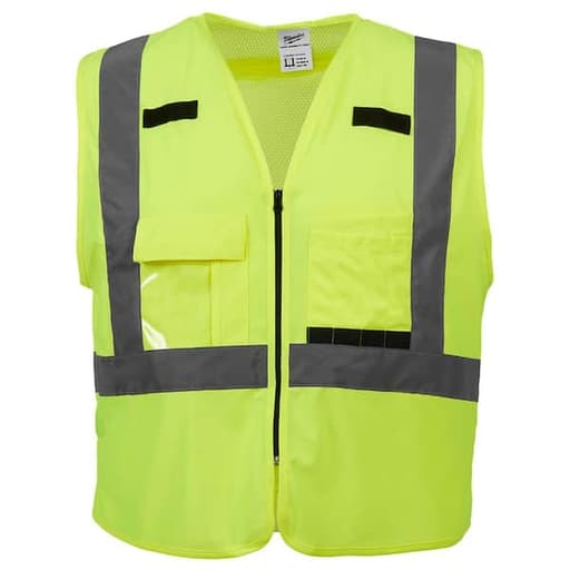 Class 2 High Visibility Yellow Safety Vest - S/M
