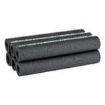 Foam Pipe Covers, Pipe Insulation Foam Tubes for Hot and Cold Water Pipes, Pre Slit and Self Sealing Adhesive Edge, 0.75 in. x 1 Ft., 6 Sticks Per Package, 6 Feet Total, Black