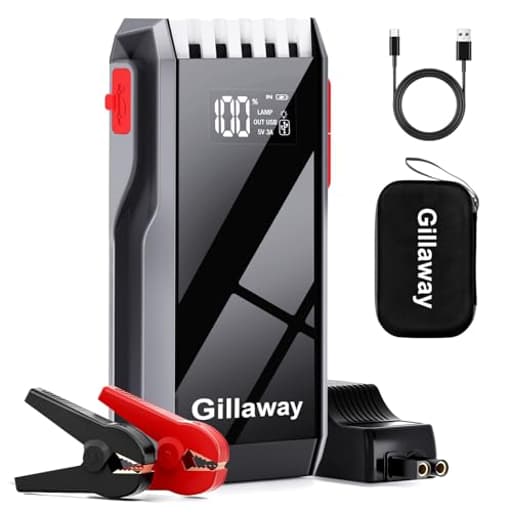 Jump Starter Battery Pack, 4500A Peak Car Battery Charger Jump Starter for Up to 10.0L Gas or 8.0L Diesel Engine,12V Car Jumper Starter Portable with Full LCD Screen